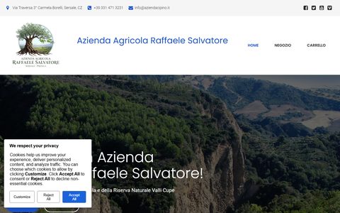 Anteprima del sito Azienda Agricola Raffaele Salvatore