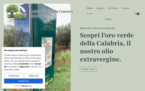 Anteprima del sito Azienda Agricola Comerci Carmelo